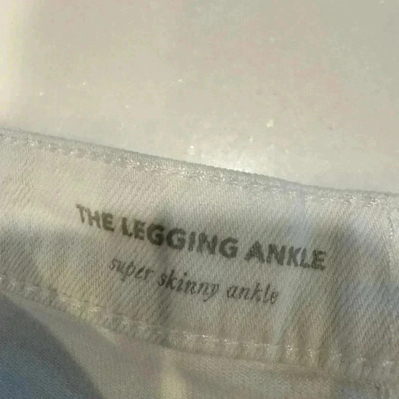 AG Adriano Goldschmied women’s white skinnny jeans size 29 regular - Picture 3 of 7